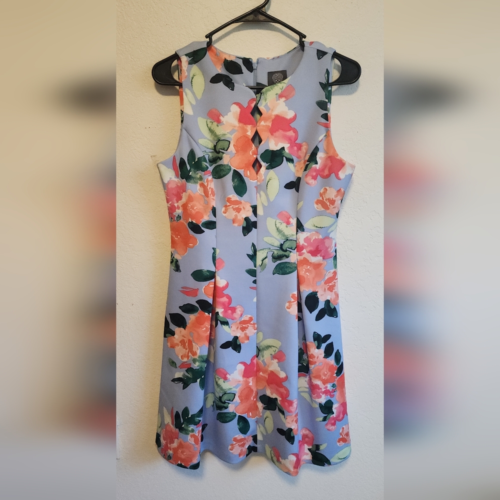 Vince Camuto Pastel Floral Mini Dress